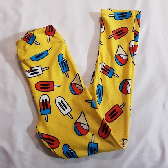 LulaRoe girls size Large XLarge popsicle leggings - Picture 1 of 2